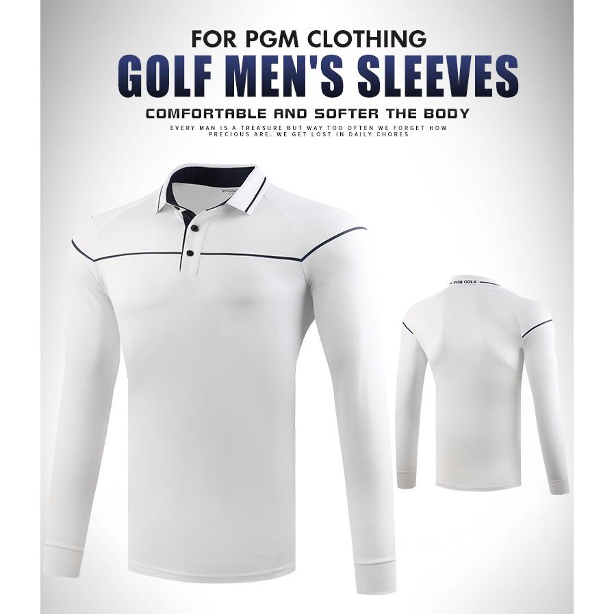 PGM 秋冬用　紳士　ゴルフメンズウェア メンズウェア　長袖　Tシャツ　ポロシャツ　試合服　ユニフォーム　弾力性　保温 |  | 03