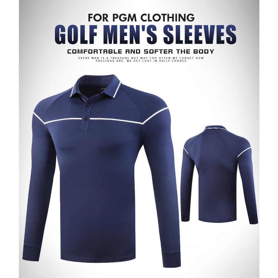 PGM 秋冬用　紳士　ゴルフメンズウェア メンズウェア　長袖　Tシャツ　ポロシャツ　試合服　ユニフォーム　弾力性　保温 |  | 04