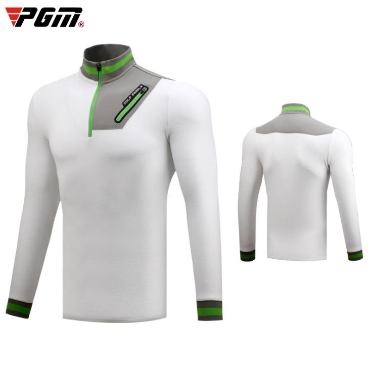 PGM 秋冬用　ゴルフメンズウェア メンズウェア　スポーツウェア　長袖　Tシャツ　ハーフジップ　裏起毛　厚手　あたたかい　防風　保温　 |  | 02