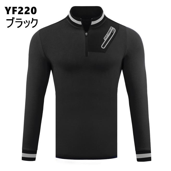 PGM 秋冬用　ゴルフメンズウェア メンズウェア　スポーツウェア　長袖　Tシャツ　ハーフジップ　裏起毛　厚手　あたたかい　防風　保温　 |  | 06