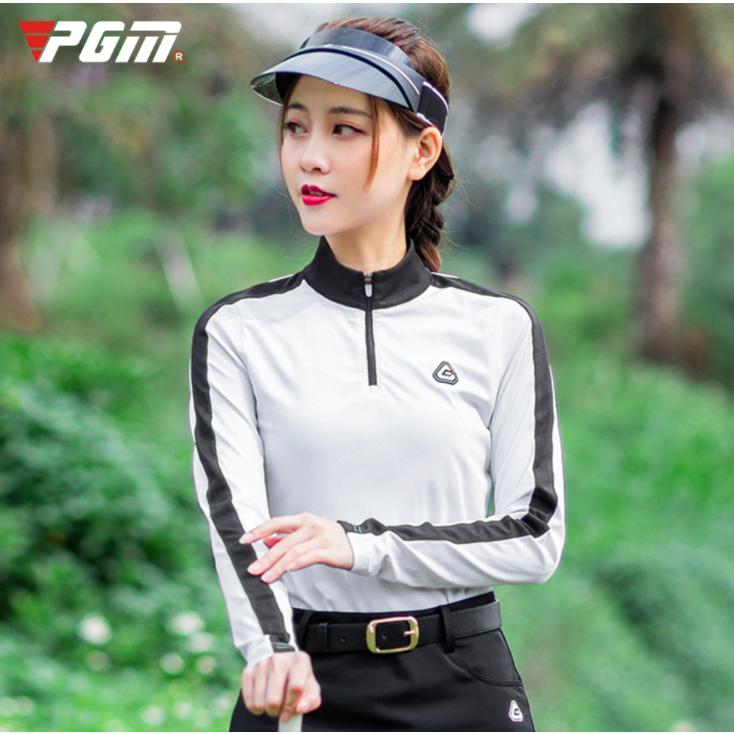PGM 春夏用 ゴルフウェア レディース スポーツウェア 長袖Tシャツ