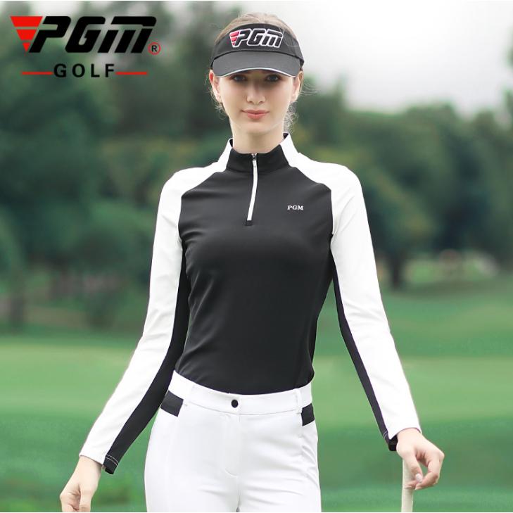 PGM 秋冬用 ゴルフウェア レディース スポーツウェア 長袖Tシャツ