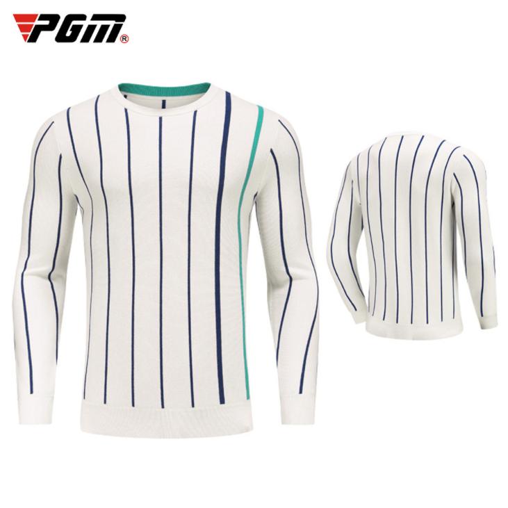 Pgm 新作 秋冬用 ゴルフメンズウェア メンズウェア 長袖セーター ニット 丸襟 ウール 保温 あたたかい ストライプ柄 こすれに強い おしゃれ Yf358 Tocyo雑貨 通販 Yahoo ショッピング