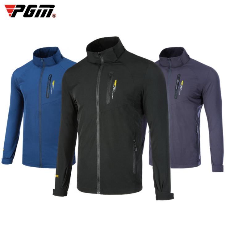 PGM 冬用　ゴルフメンズウェア　メンズウェア　メンズアウター　長袖アウター 黒 グレー　ネイビー　3色展開　ブルゾン　防寒　フード　あたたかい　 |  | 02