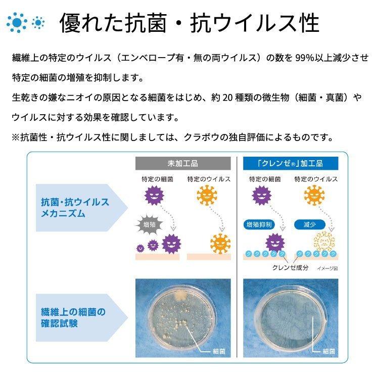 [61291]【日本製】抗菌・抗ウイルス生地で作った息のしやすい やさしいマスク 綿100%立体布CLEANSE(R)マスク 2枚組 非医療用｜toda-hifuku｜02