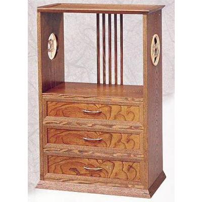 飾り棚 和風 和室 置床 床の間 飾棚 庵 YK521 幅60cm 静岡県産 : 戸田