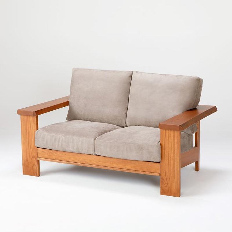 【送料込み】ソファ 2人掛け 木製フレーム ウォールナット 000000021757_dde8urb.jpg