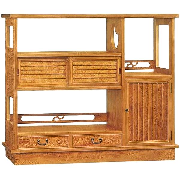 収納家具 和風 和室 屋久杉 かっこ良い 浮舟 35 ものの見事に受注生み出すこと 大川産 家具、インテリア-テレビ台、キャビネット-キャビネット、サイドボード