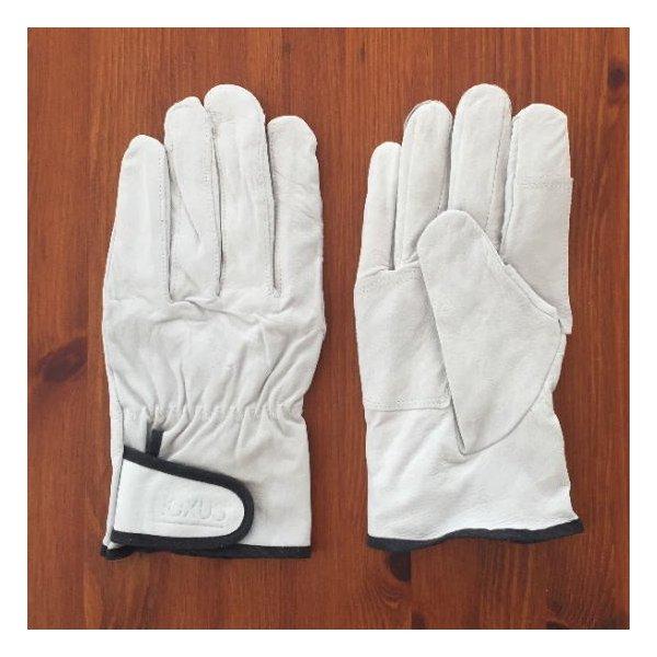 期間限定60%OFF!皮手袋 豚革クレストマジック手袋アテ付 制服、作業服 豚革手袋 アテ付 マジック 作業用 お買い得 3双パック DIY 土木 建築 鉄筋工事 運搬 物流 JWG-104