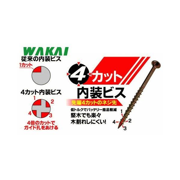 若井産業 WAKAI  4カット内装ビス　120ｍｍ（180本)｜todakanap｜02