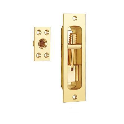 ベスト 角引手付捻締 No.500N(ドア厚:40〜48mm) 仕上色:黄銅磨き (引 