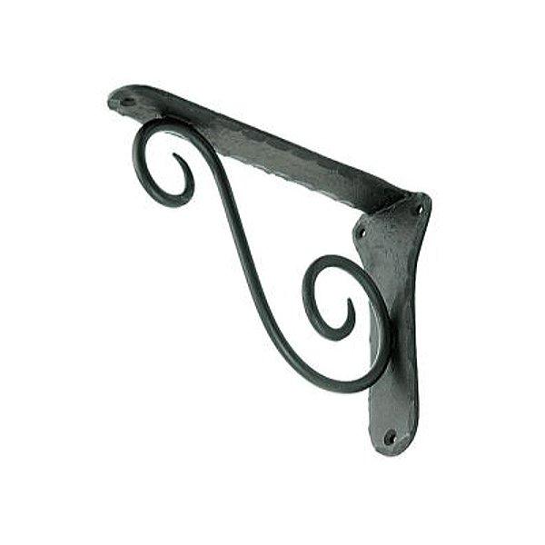 DUVE BR110BK 真鍮製 棚受け金物 Wall Bracket 2本セット (シェルフブラケット ブラス Brass アイアン