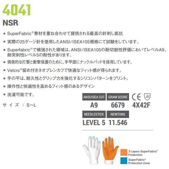 HEX　ARMOR　ヘックスアーマー　4041　保護手袋　NSR