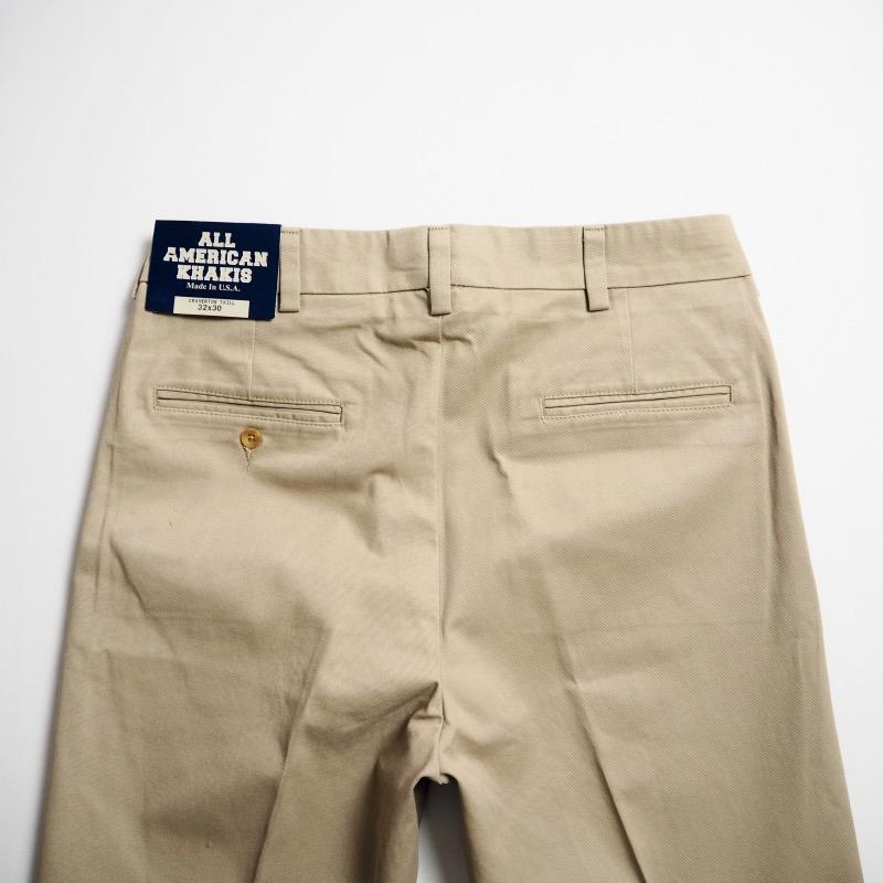 新品 ALL AMERICAN KHAKIS ツープリーツ チノパン 32 新品 ALL