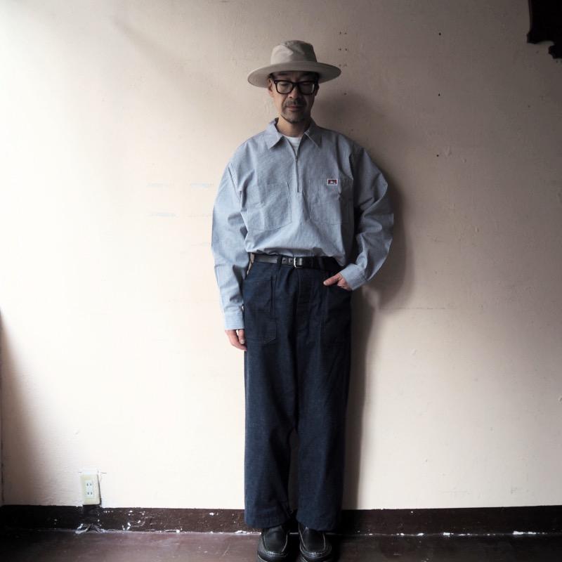 BEN DAVIS（ベンデイビス） ハーフジップワークシャツ 1/2 ZIP LONG