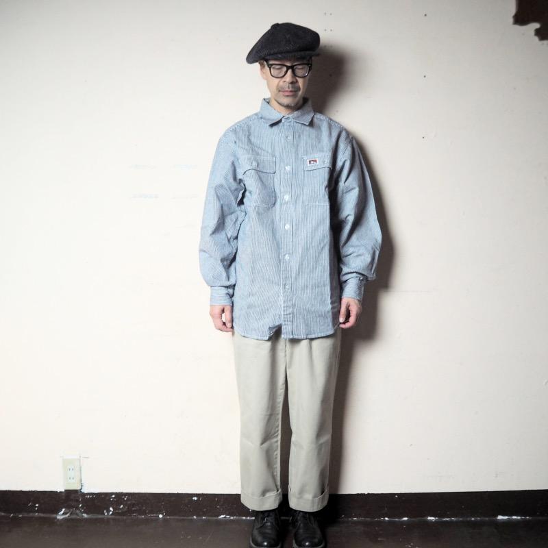 BEN DAVIS（ベンデイビス） ワークシャツ LONG SLEEVE 100% COTTON