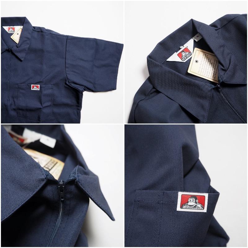 BEN DAVIS（ベンデイビス） ハーフジップ半袖ワークシャツ SHORT