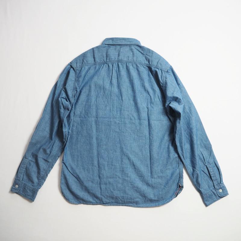 EMPIRE&SONS エンパイアアンドサンズ シャンブレーワークシャツ L/S WORK SHIRT 5oz ORGANIC CHAMBRAY BIO WASH｜todayisthedayannex｜03