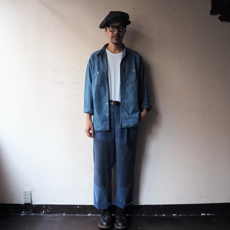 EMPIRE&SONS エンパイアアンドサンズ シャンブレーワークシャツ L/S WORK SHIRT 5oz ORGANIC CHAMBRAY BIO WASH｜todayisthedayannex｜08