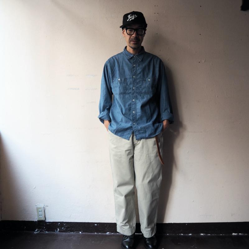 EMPIRE&SONS エンパイアアンドサンズ シャンブレーワークシャツ L/S WORK SHIRT 5oz ORGANIC CHAMBRAY BIO WASH｜todayisthedayannex｜09