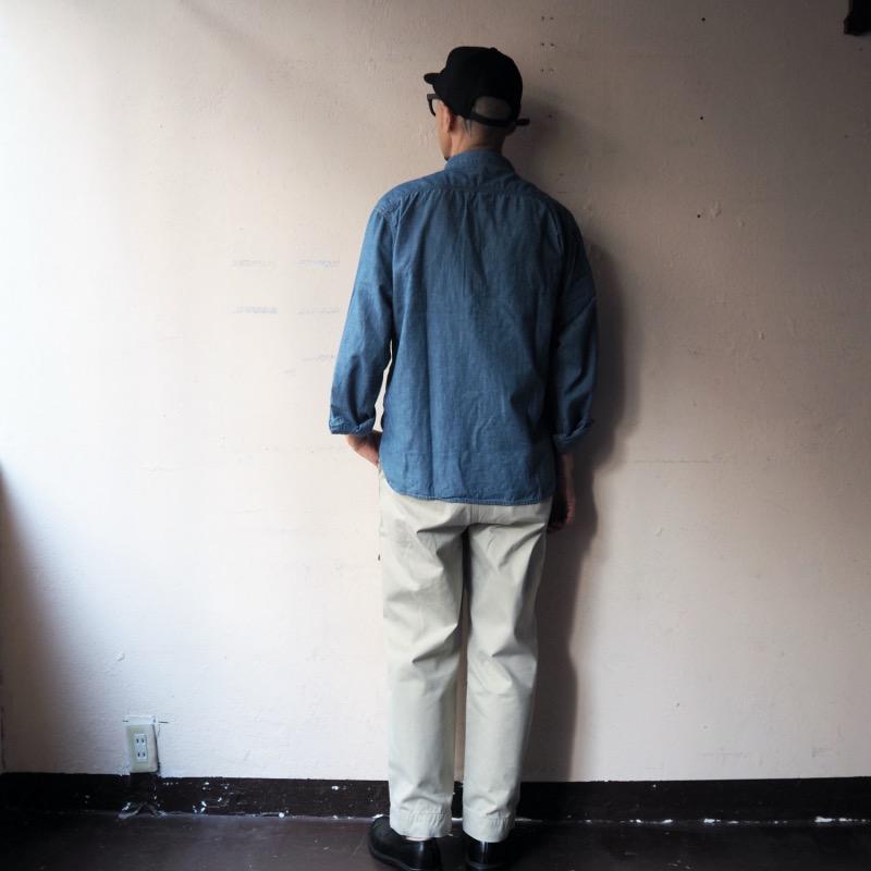 EMPIRE&SONS エンパイアアンドサンズ シャンブレーワークシャツ L/S WORK SHIRT 5oz ORGANIC CHAMBRAY BIO WASH｜todayisthedayannex｜10