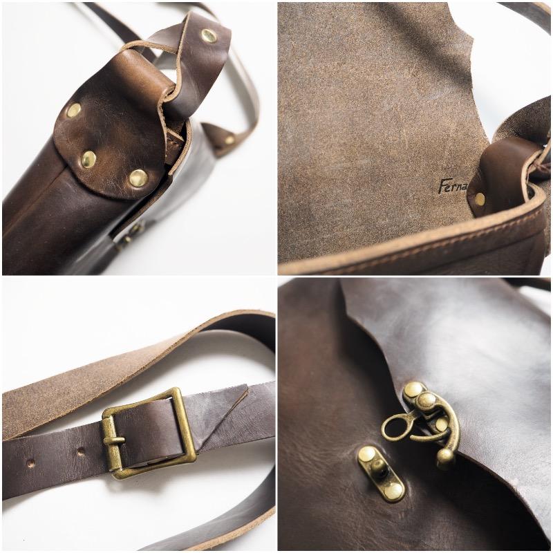 フェルナンドレザー　ショルダーバッグ（STRAP POUCH） フェルナンドレザー ホリゾンタル ラッチ ポーチ FERNAND