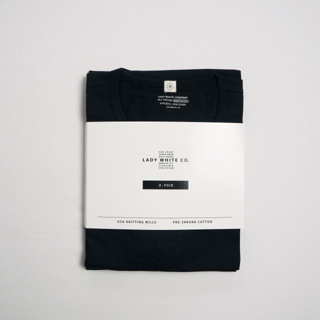 LADY WHITE CO. レディホワイト 2パックチューブTシャツ / 5カラー