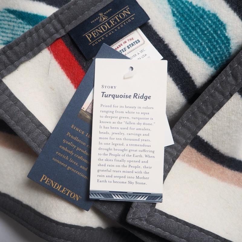 PENDLETON（ペンドルトン） 大判ブランケット TURQUOISE RIDGE (QUEEN