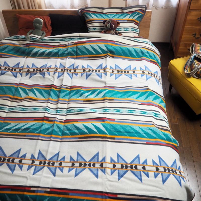 PENDLETON（ペンドルトン） 大判ブランケット TURQUOISE RIDGE (QUEEN