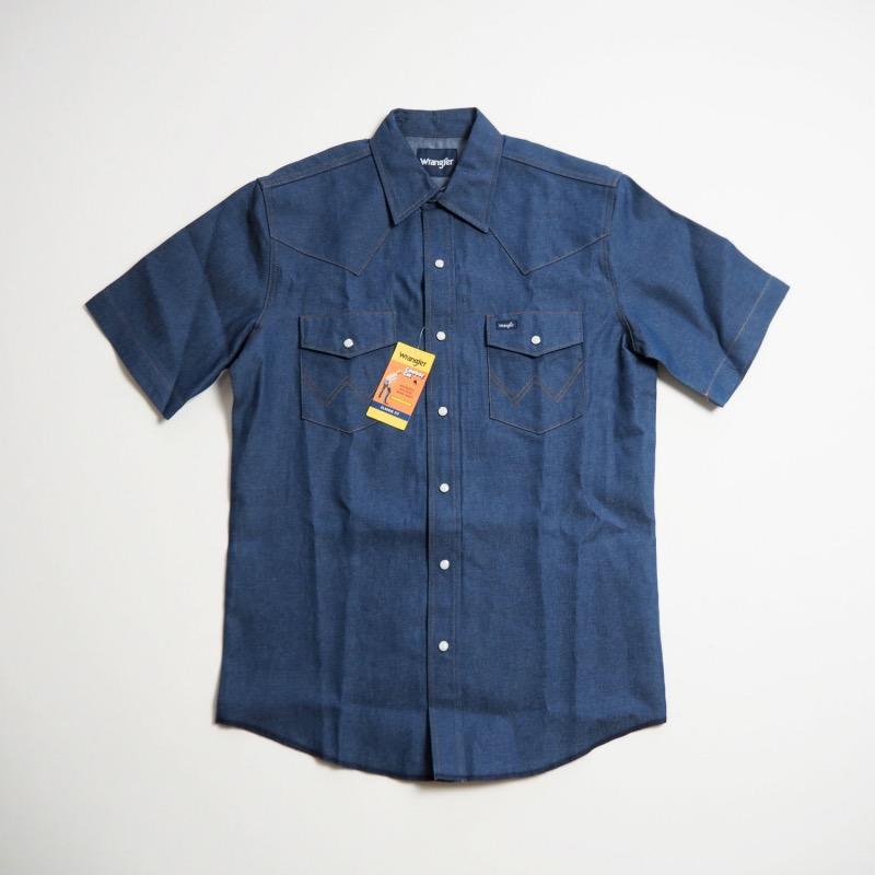 Wrangler（ラングラー） 半袖デニムウエスタンシャツ MS3127B / RIGID