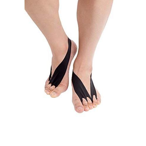 フロッグハンド クロスタイプ正規品靴の中でも足指トレーニング (L：25cm-28cm, ブラック)