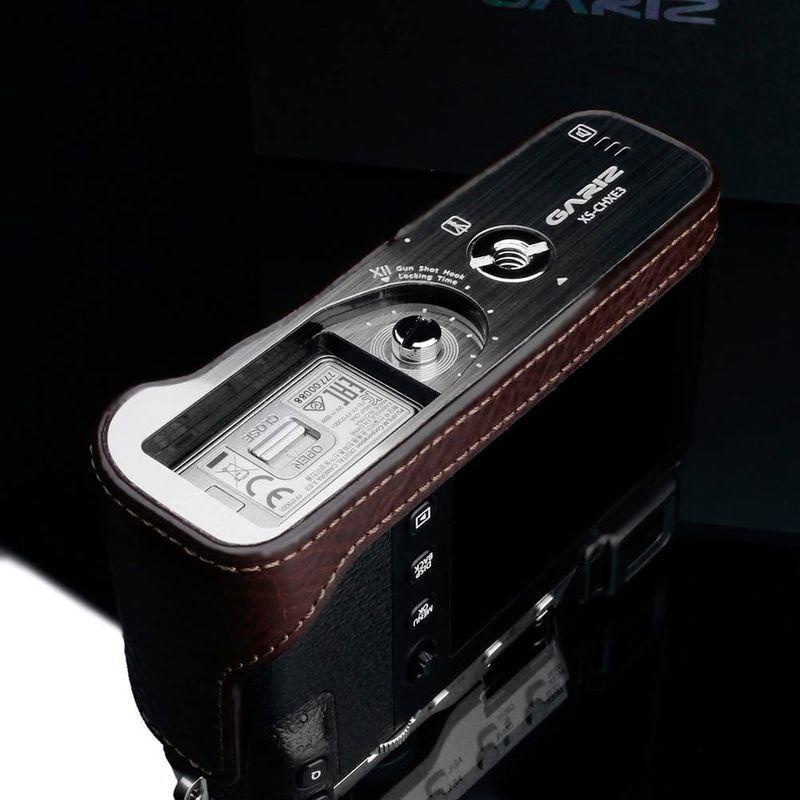 GARIZ FUJIFILM X-E3用 本革カメラケース XS-CHXE3BR ブラウン FUJIFILM E3用 本革カメラケース XS CHXE3BR ブラウン