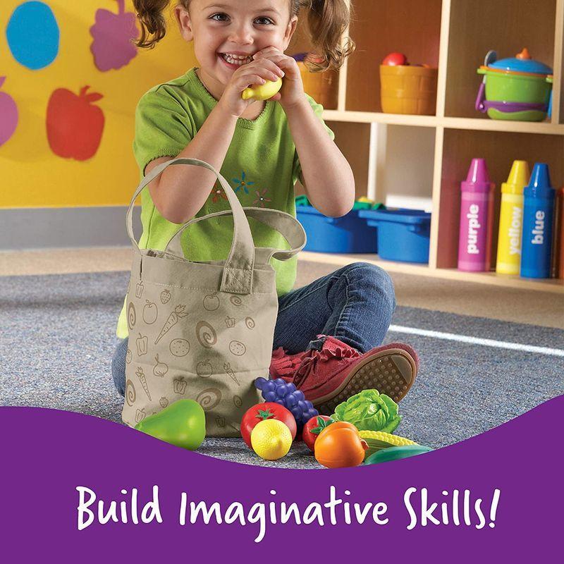 ラーニング リソーシズ(Learning Resources) ままごとセット 果物野菜入り トートバッグ LER9722 リソーシズ Learning Resources ままごとセット 果物野菜入り トートバッグ LER9722