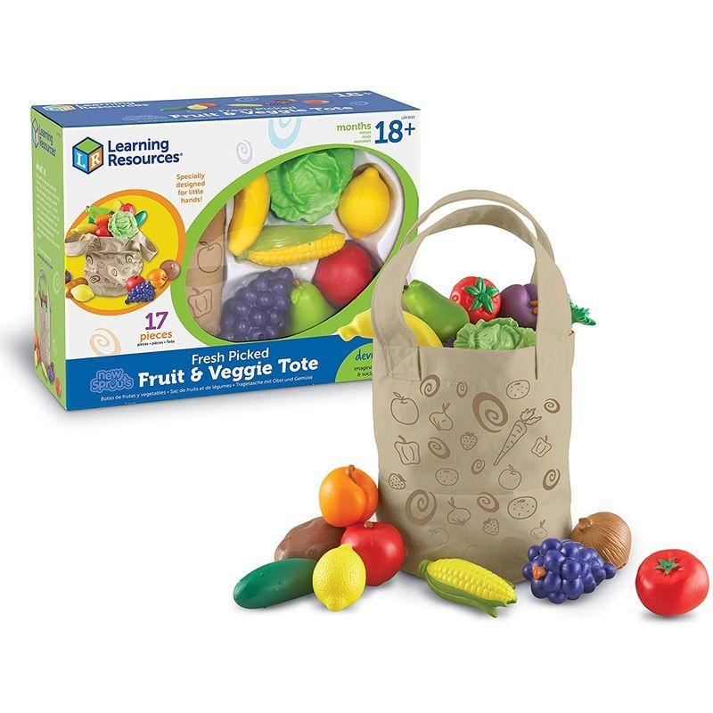 ラーニング リソーシズ(Learning Resources) ままごとセット 果物野菜入り トートバッグ LER9722 リソーシズ Learning Resources ままごとセット 果物野菜入り トートバッグ LER9722