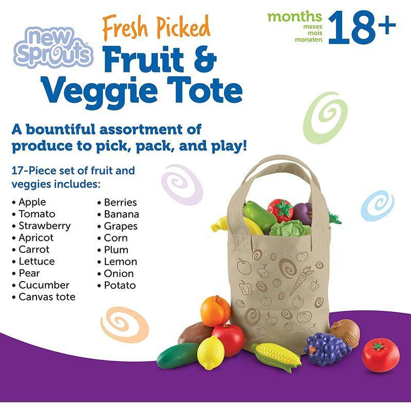 ラーニング リソーシズ(Learning Resources) ままごとセット 果物野菜入り トートバッグ LER9722 リソーシズ Learning Resources ままごとセット 果物野菜入り トートバッグ LER9722