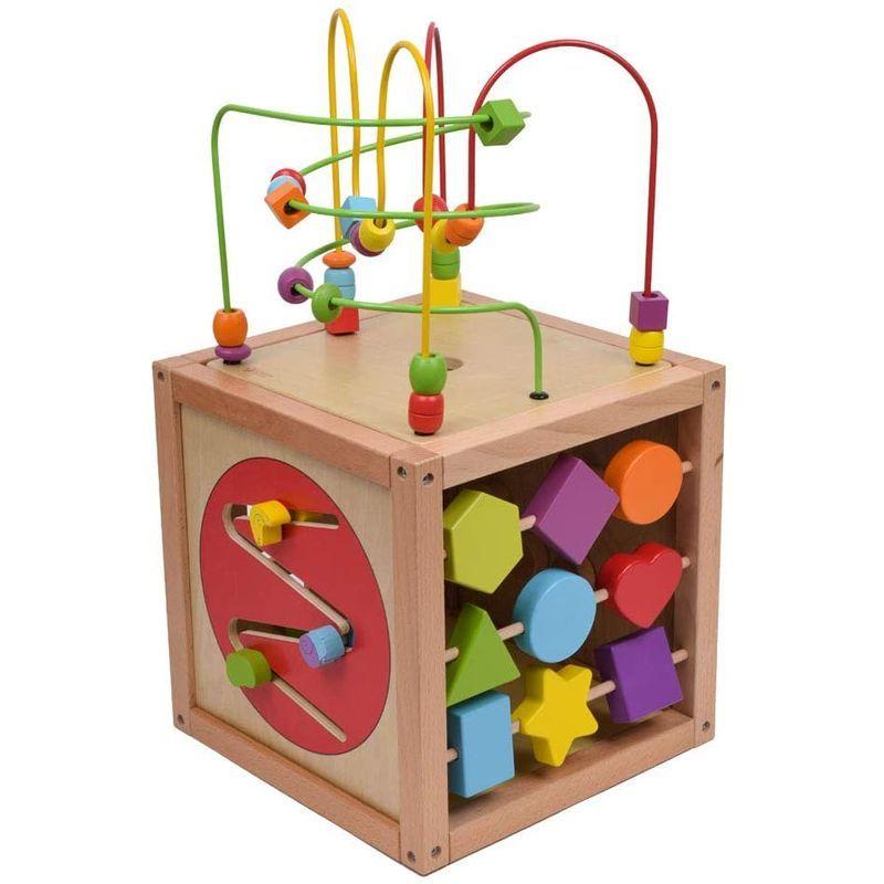 [即日発送] Classic World クラシックワールド マルチアクティビティ キューブ CL2885 おもちゃ 知育玩具 ルーピング 指先 木製 【N1757676332】(10952円)