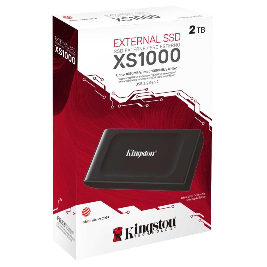 Kingston（キングストン） 外付けSSD 2TB SXS1000/2000G USB3.2 Gen 2