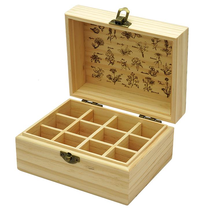 Eaoike 天然木製エッセンシャルオイル収納ボックス アロマオイルボックス 12本用 |  | 01