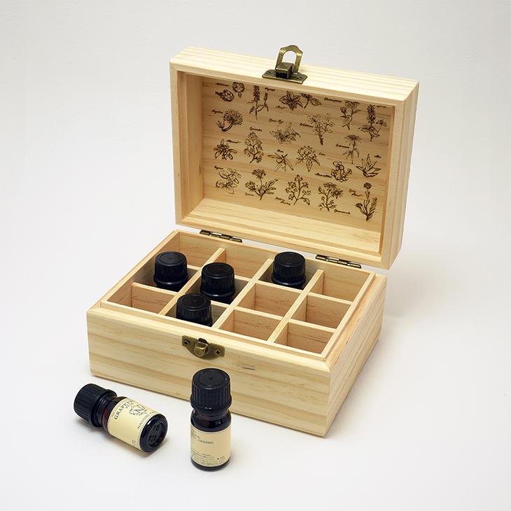 Eaoike 天然木製エッセンシャルオイル収納ボックス アロマオイルボックス 12本用 |  | 02