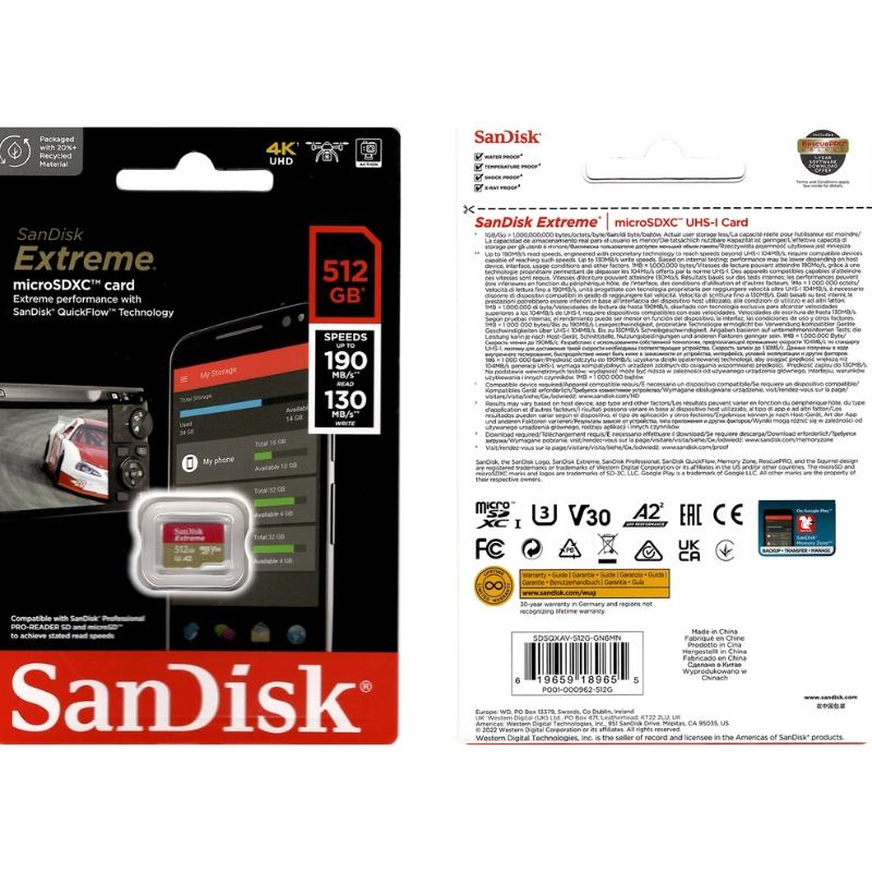 SanDisk（サンディスク） SanDisk Extreme A2 512GB microSDXC