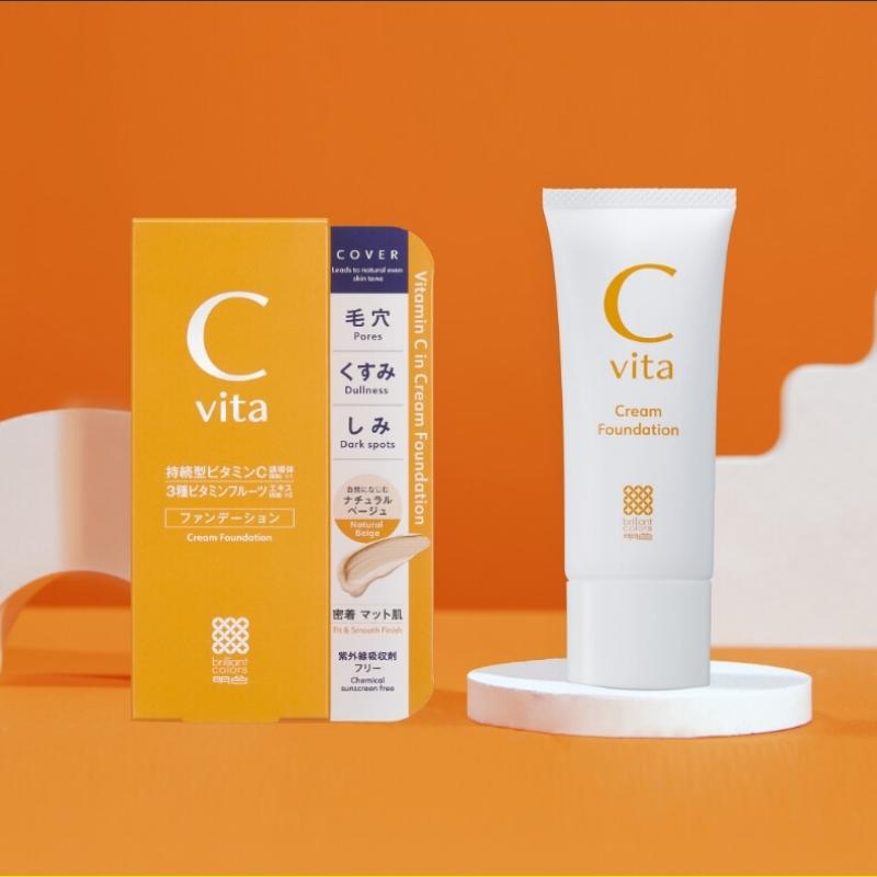 明色化粧品 Cvita クリームファンデーション 30g バランスのとれた万能