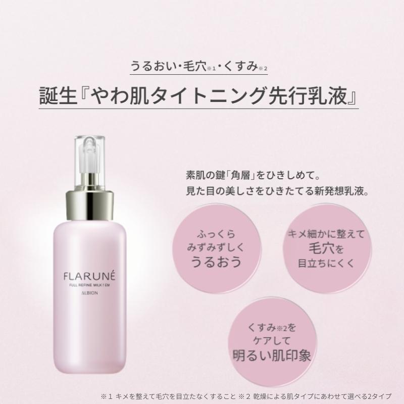 ALBION アルビオン フラルネ フルリファイン ミルク f M or EM