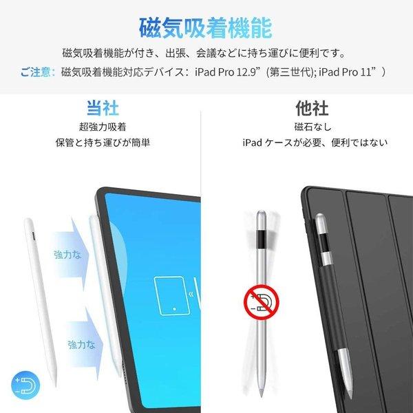 タッチペン iPad JAMJAKE スタイラスペン 極細 高感度 傾き感知/磁気