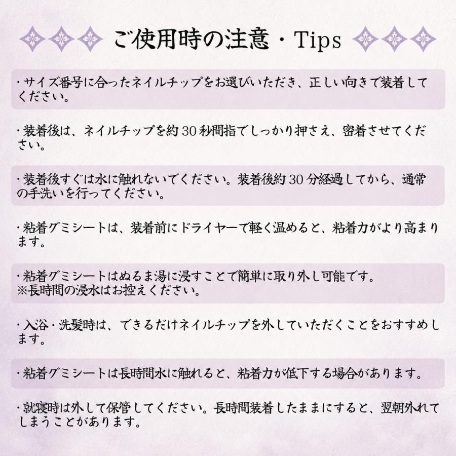 ネイルチップ 6種選択可 10枚入り（S・M 2サイズ）専用ケース・ツール