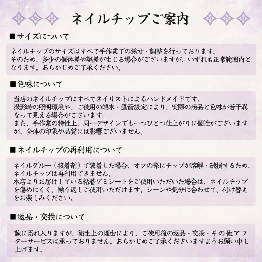 ネイルチップ 6種選択可 10枚入り（S・M 2サイズ）専用ケース・ツール