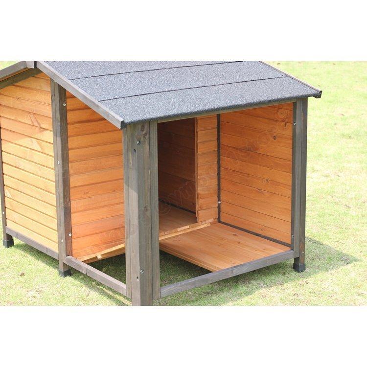 一部予約販売 高品質 中型犬用 ハウス ペットハウス 犬小屋 犬 別荘 飼育ケージ ベッド マット カバー 小動物 防腐材 転倒防止 組立式 松の木 屋外 野外 庭用 木製 ハイラル松 防腐材 安定性抜群 P 十川ストア 激売れ