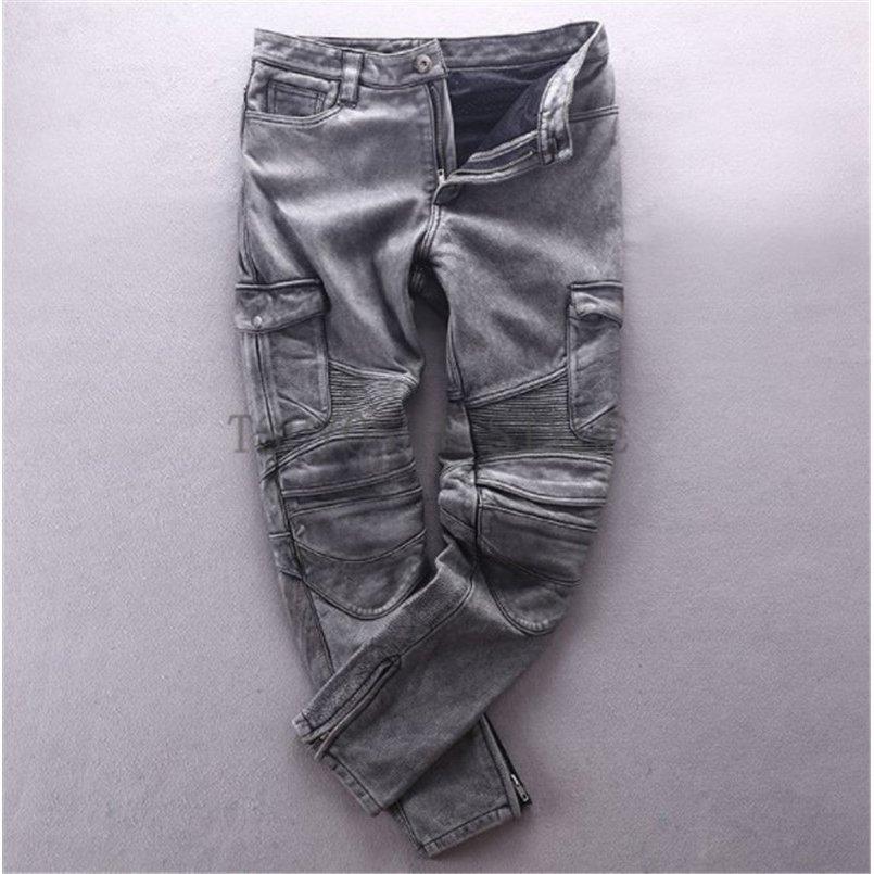 100 の買戻し率 アメカジ 牛革 マルチポケット パンツ ブラック メンズ レザーパンツ ボトムス バイク用品 自転車バイクウエア ウォッシュ ヴィンテージ 防風 ネット特販 Www Superavila Com
