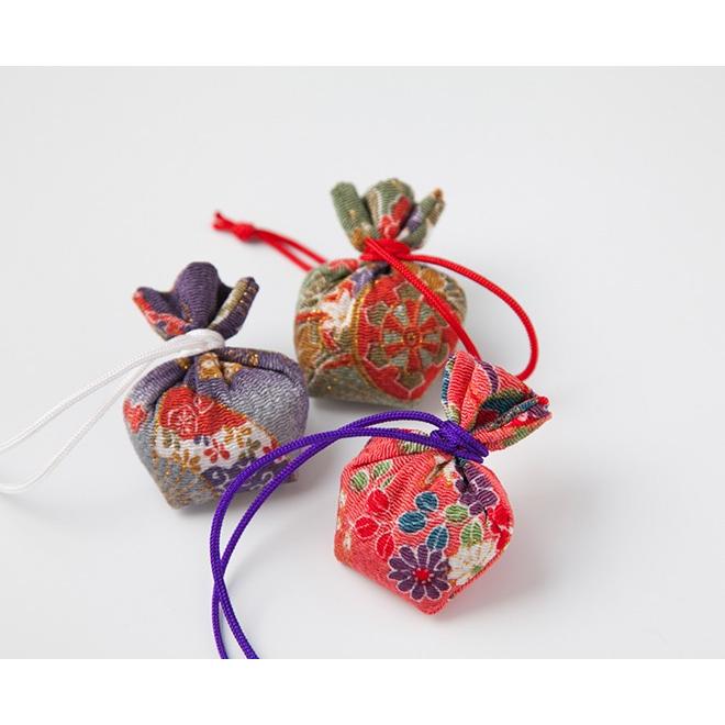 負野薫玉堂 匂い袋 きんちゃく うつりか 都ちりめん(紫) : お土産処渡