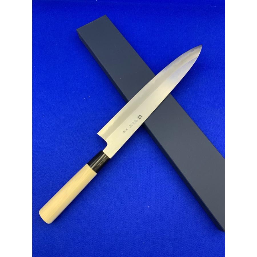 源昭忠 青鋼DX本出刃包丁 21cm 左利き用 源昭忠 青鋼DX本出刃包丁 21cm 左利き用