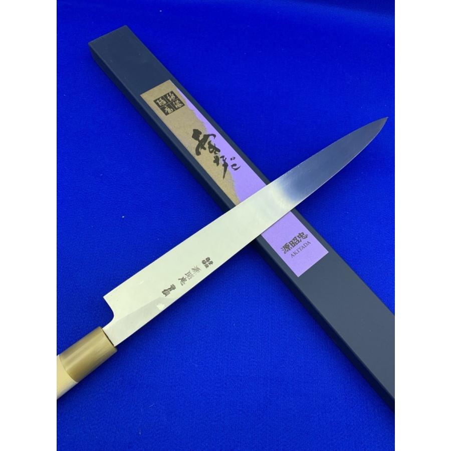 源昭忠 青ニ鋼 柳刃包丁 330mm 尺一 福本作 水野鍛錬所 本鍛錬